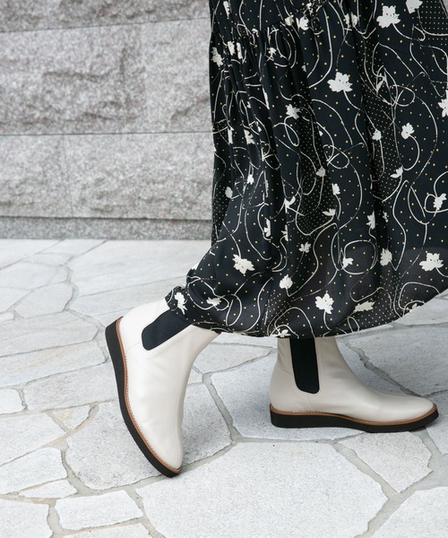 RODE SKO（ロデスコ）の「『MADE IN JAPAN』3センチ軽量ソールサイドゴアブーツ（ブーツ・レディース・ブラック/ベージュ系その他・36/37/38）」の9枚目の写真