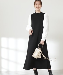 N.（N. Natural Beauty Basic） | ◆ボリュームパフスリーブニットワンピース(ワンピース)