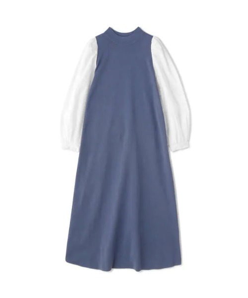 N.（N. Natural Beauty Basic）（エヌエヌナチュラルビューティーベーシック）の「◆ボリュームパフスリーブニットワンピース（ワンピース・レディース・ブラック/モカ/ブルー・MEDIUM）」の21枚目の写真