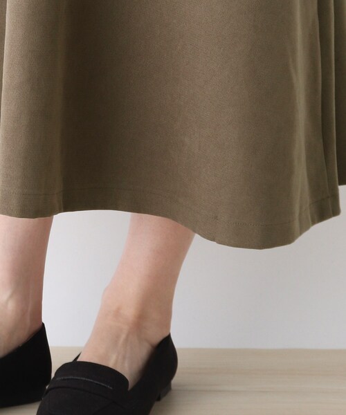 DRESKIP（ドレスキップ）の「◆Vネックロングジャンスカ（スカート・レディース・ブラック/オフホワイト/ブラウン系・02/03）」の14枚目の写真