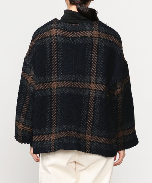 Morris & Sons（モリスアンドサンズ）の「【MORRIS & SONS】Vネックショートコート WOMEN（ノーカラージャケット・レディース・ブルー系その他5/ブルー系その他6・FREE）」の12枚目の写真