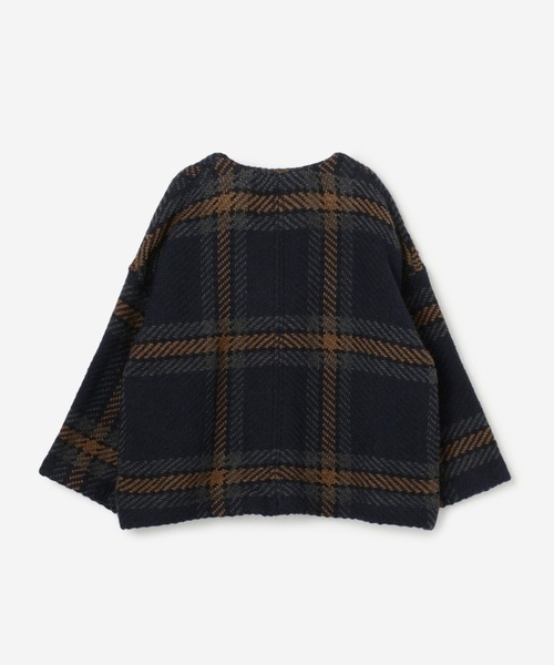 Morris & Sons（モリスアンドサンズ）の「【MORRIS & SONS】Vネックショートコート WOMEN（ノーカラージャケット・レディース・ブルー系その他5/ブルー系その他6・FREE）」の14枚目の写真