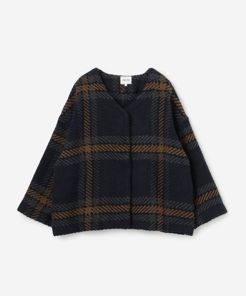 Morris & Sons（モリスアンドサンズ）の「【MORRIS & SONS】Vネックショートコート WOMEN（ノーカラージャケット・レディース・ブルー系その他5/ブルー系その他6・FREE）」の13枚目の写真