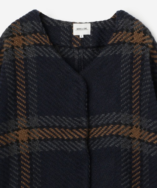 Morris & Sons（モリスアンドサンズ）の「【MORRIS & SONS】Vネックショートコート WOMEN（ノーカラージャケット・レディース・ブルー系その他5/ブルー系その他6・FREE）」の15枚目の写真