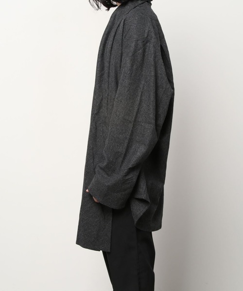 HED MAYNER(ヘドメイナー)の「【HED MAYNER】 SCALF COLLAR SHIRT(シャツ/ブラウス・メンズ・グレー・SMALL)」の8枚目の写真