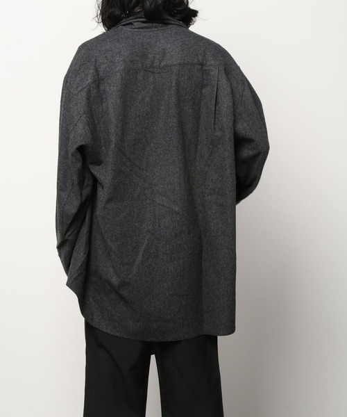 HED MAYNER(ヘドメイナー)の「【HED MAYNER】 SCALF COLLAR SHIRT(シャツ/ブラウス・メンズ・グレー・SMALL)」の9枚目の写真