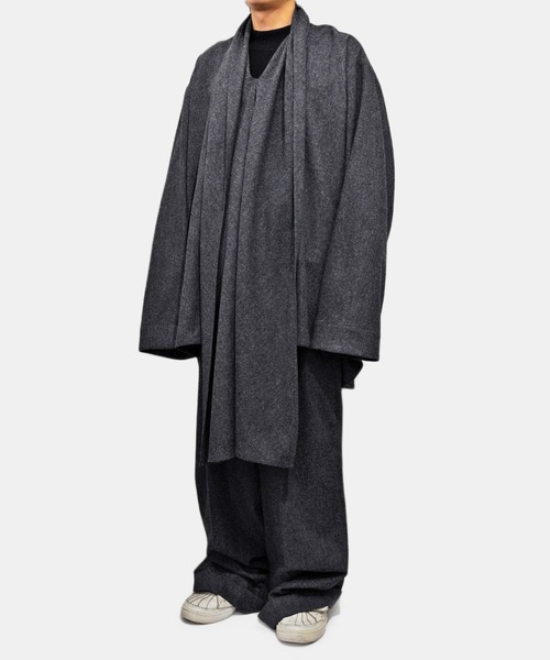 HED MAYNER(ヘドメイナー)の「【HED MAYNER】 SCALF COLLAR SHIRT(シャツ/ブラウス・メンズ・グレー・SMALL)」の5枚目の写真