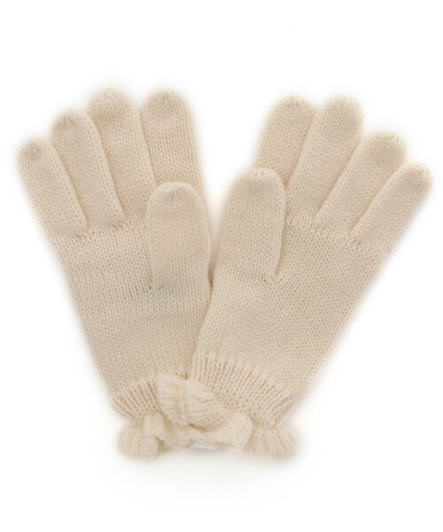 apres les cours（アプレレクール）の「パールリボンてぶくろ（手袋・キッズ・アイボリー/サックスブルー/ピンク・95/140/120）」の17枚目の写真