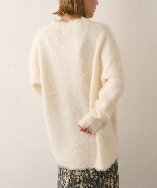 Omekashi(オメカシ)の「シャギーニットプルオーバー(ニット/セーター・レディース・オフホワイト/ブルー/ネイビー・FREE)」の7枚目の写真