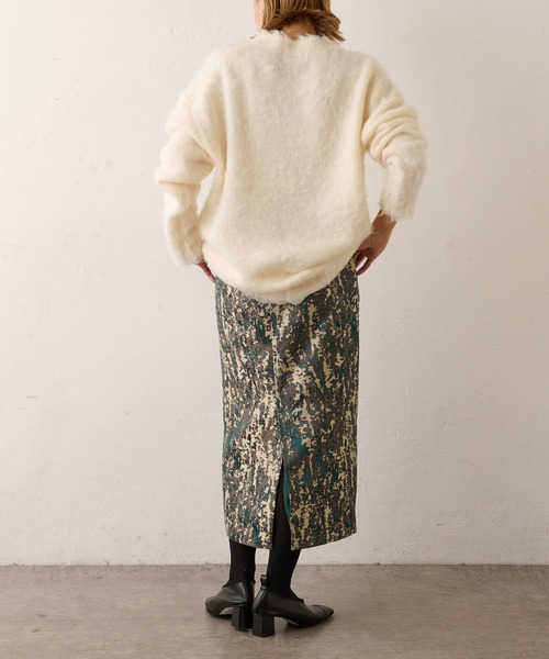 Omekashi(オメカシ)の「シャギーニットプルオーバー(ニット/セーター・レディース・オフホワイト/ブルー/ネイビー・FREE)」の9枚目の写真