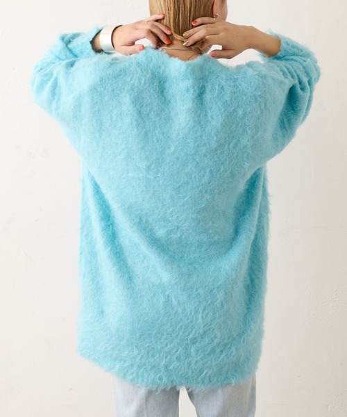 Omekashi(オメカシ)の「シャギーニットプルオーバー(ニット/セーター・レディース・オフホワイト/ブルー/ネイビー・FREE)」の22枚目の写真