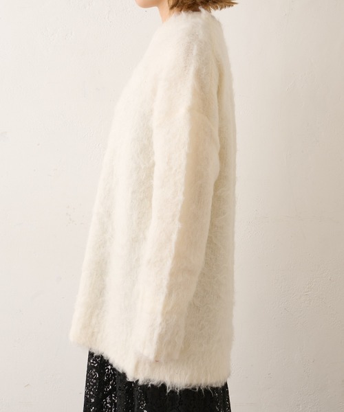 Omekashi(オメカシ)の「シャギーニットプルオーバー(ニット/セーター・レディース・オフホワイト/ブルー/ネイビー・FREE)」の14枚目の写真