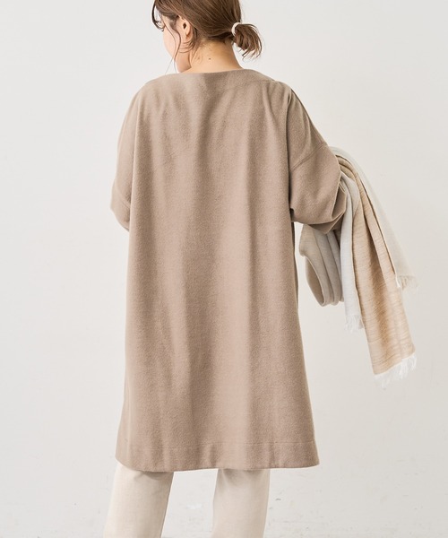 PUAL CE CIN（ピュアルセシン）の「起毛チュニック（Tシャツ/カットソー・レディース・チャコールグレー/ベージュ/グレー/グリーン・FREE）」の22枚目の写真