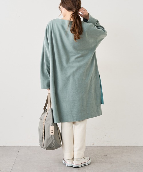 PUAL CE CIN（ピュアルセシン）の「起毛チュニック（Tシャツ/カットソー・レディース・チャコールグレー/ベージュ/グレー/グリーン・FREE）」の20枚目の写真