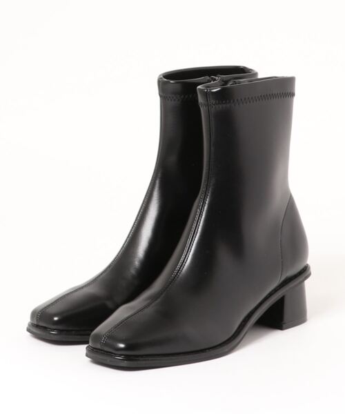 N.（N. Natural Beauty Basic）（エヌエヌナチュラルビューティーベーシック）の「【追加生産】クルミステッチストレッチショートブーツ（ブーツ・レディース・ブラウン/ブラック/ホワイト・MEDIUM/LARGE）」の19枚目の写真