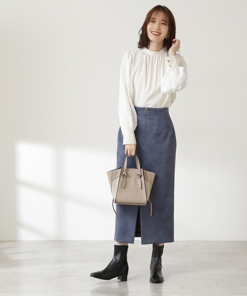 N.（N. Natural Beauty Basic）（エヌエヌナチュラルビューティーベーシック）の「【追加生産】クルミステッチストレッチショートブーツ（ブーツ・レディース・ブラウン/ブラック/ホワイト・MEDIUM/LARGE）」の16枚目の写真