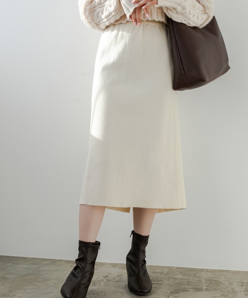 Edit Sheen(エディットシーン)の「ストレッチカラータイトスカート(スカート・レディース・ブラック/アイボリー/ラベンダー・MEDIUM)」の15枚目の写真