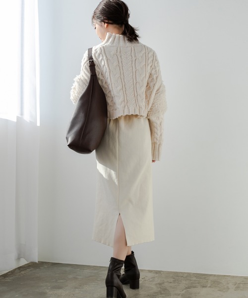 Edit Sheen(エディットシーン)の「ストレッチカラータイトスカート(スカート・レディース・ブラック/アイボリー/ラベンダー・MEDIUM)」の22枚目の写真