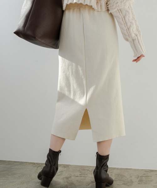 Edit Sheen(エディットシーン)の「ストレッチカラータイトスカート(スカート・レディース・ブラック/アイボリー/ラベンダー・MEDIUM)」の12枚目の写真