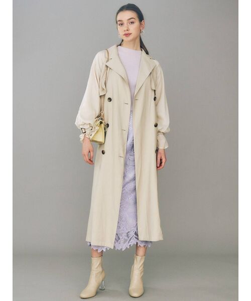 MERCURYDUO(マーキュリーデュオ)の「シアースリーブトレンチコート(その他アウター・レディース・ベージュ/オフホワイト/ベビーピンク・SMALL/MEDIUM)」の17枚目の写真