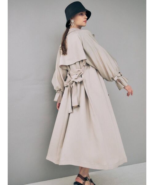 MERCURYDUO(マーキュリーデュオ)の「シアースリーブトレンチコート(その他アウター・レディース・ベージュ/オフホワイト/ベビーピンク・SMALL/MEDIUM)」の15枚目の写真