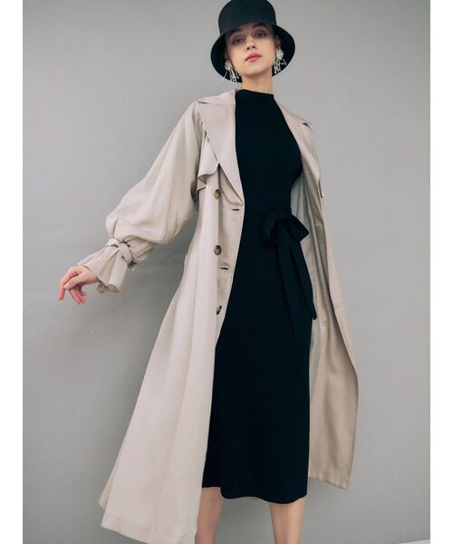 MERCURYDUO(マーキュリーデュオ)の「シアースリーブトレンチコート(その他アウター・レディース・ベージュ/オフホワイト/ベビーピンク・SMALL/MEDIUM)」の7枚目の写真