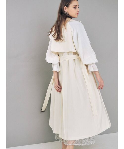 MERCURYDUO(マーキュリーデュオ)の「シアースリーブトレンチコート(その他アウター・レディース・ベージュ/オフホワイト/ベビーピンク・SMALL/MEDIUM)」の10枚目の写真