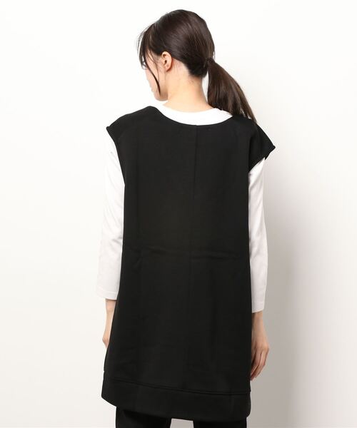 KOBE LETTUCE（コウベレタス）の「裏起毛ダンボールVネックベストトップス[C5821]（ベスト・レディース・ホワイト/ブラック/ラベンダー/ブラウン系・FREE）」の17枚目の写真