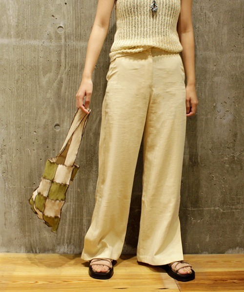 CONTROL FREAK（コントロールフリーク）の「CONTROL FREAK(コントロールフリーク)シアーパッチメロウショッパー（トートバッグ・レディース・ベージュ/カーキ/オレンジ/ブラック/グリーン・FREE）」の11枚目の写真