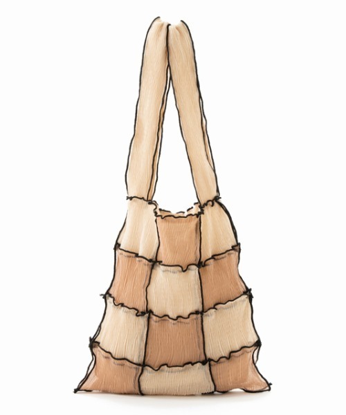 CONTROL FREAK（コントロールフリーク）の「CONTROL FREAK(コントロールフリーク)シアーパッチメロウショッパー（トートバッグ・レディース・ベージュ/カーキ/オレンジ/ブラック/グリーン・FREE）」の17枚目の写真