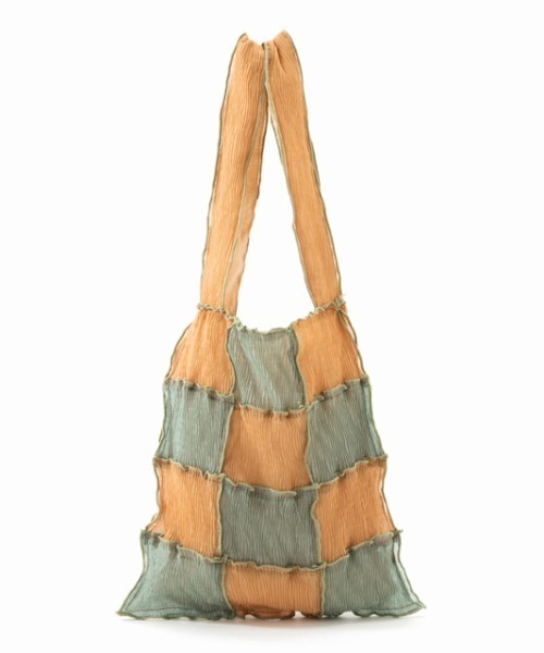 CONTROL FREAK（コントロールフリーク）の「CONTROL FREAK(コントロールフリーク)シアーパッチメロウショッパー（トートバッグ・レディース・ベージュ/カーキ/オレンジ/ブラック/グリーン・FREE）」の10枚目の写真