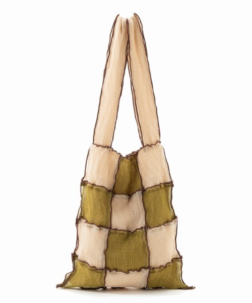 CONTROL FREAK（コントロールフリーク）の「CONTROL FREAK(コントロールフリーク)シアーパッチメロウショッパー（トートバッグ・レディース・ベージュ/カーキ/オレンジ/ブラック/グリーン・FREE）」の20枚目の写真