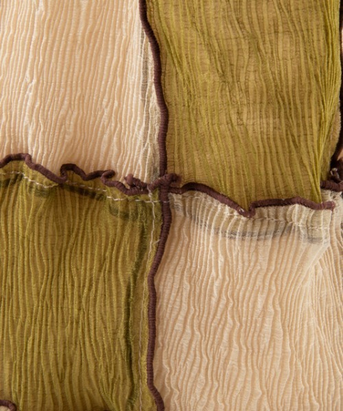 CONTROL FREAK（コントロールフリーク）の「CONTROL FREAK(コントロールフリーク)シアーパッチメロウショッパー（トートバッグ・レディース・ベージュ/カーキ/オレンジ/ブラック/グリーン・FREE）」の12枚目の写真