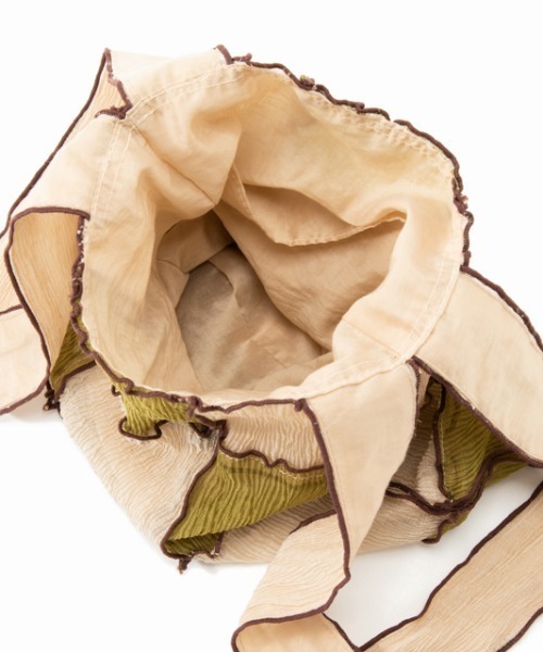 CONTROL FREAK（コントロールフリーク）の「CONTROL FREAK(コントロールフリーク)シアーパッチメロウショッパー（トートバッグ・レディース・ベージュ/カーキ/オレンジ/ブラック/グリーン・FREE）」の9枚目の写真