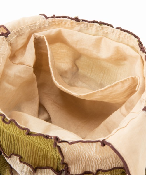 CONTROL FREAK（コントロールフリーク）の「CONTROL FREAK(コントロールフリーク)シアーパッチメロウショッパー（トートバッグ・レディース・ベージュ/カーキ/オレンジ/ブラック/グリーン・FREE）」の18枚目の写真