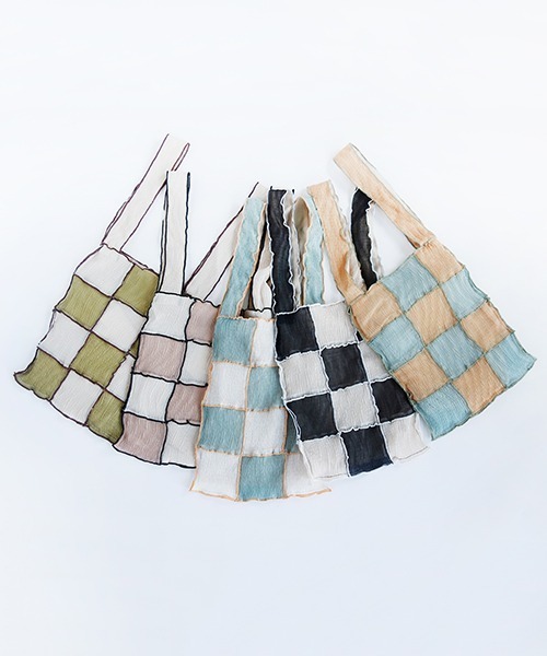 CONTROL FREAK（コントロールフリーク）の「CONTROL FREAK(コントロールフリーク)シアーパッチメロウショッパー（トートバッグ・レディース・ベージュ/カーキ/オレンジ/ブラック/グリーン・FREE）」の21枚目の写真