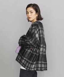 BEAUTY&YOUTH UNITED ARROWS | BY チェック シャギーニット Vネック カーディガン(カーディガン/ボレロ)