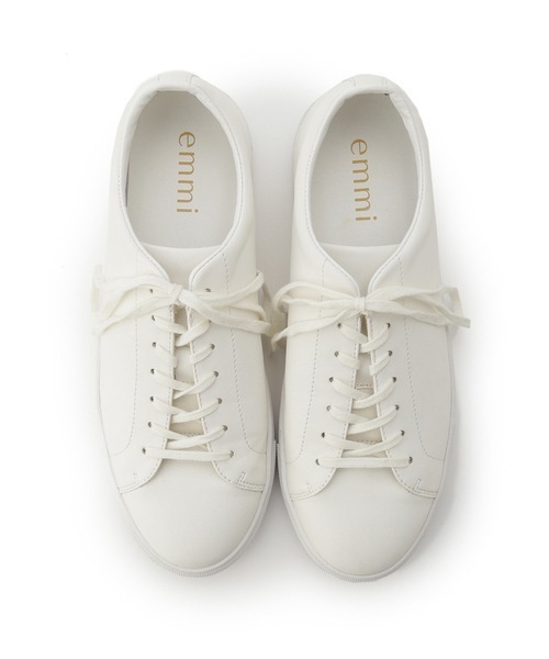 emmi（エミ）の「【emmi original】コートスニーカー（スニーカー・レディース・ホワイト・22.5cm/23cm/23.5cm/24cm/24.5cm/25cm/25.5cm）」の9枚目の写真