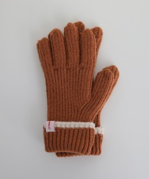 大人気のニット手袋【UNE ORIGINAL】リブニットホールタッチライン手袋