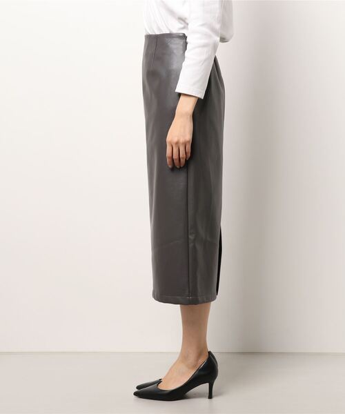 Te chichi（テチチ）の「フェイクレザータイトスカート（スカート・レディース・ブラック/グレー・SMALL/MEDIUM）」の3枚目の写真