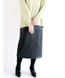 Te chichi | フェイクレザータイトスカート(スカート)