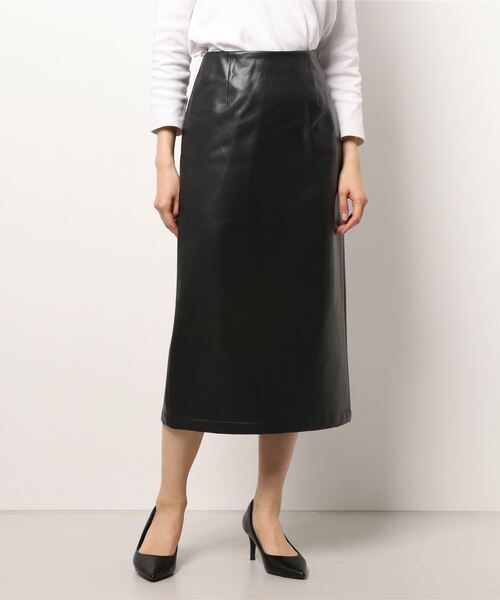 Te chichi（テチチ）の「フェイクレザータイトスカート（スカート・レディース・ブラック/グレー・SMALL/MEDIUM）」の5枚目の写真