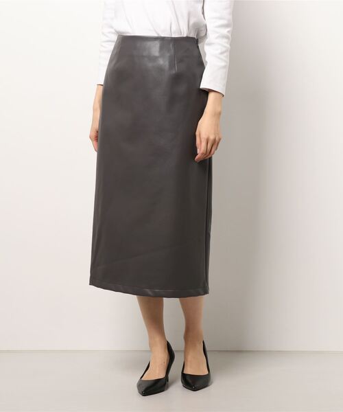 Te chichi（テチチ）の「フェイクレザータイトスカート（スカート・レディース・ブラック/グレー・SMALL/MEDIUM）」の6枚目の写真