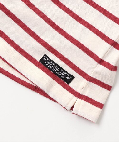 BREEZE（ブリーズ）の「袖ギャザーボーダーＴシャツ（Tシャツ/カットソー・キッズ・ブラック/レッド・120/130/140/150/110/100/90）」の13枚目の写真