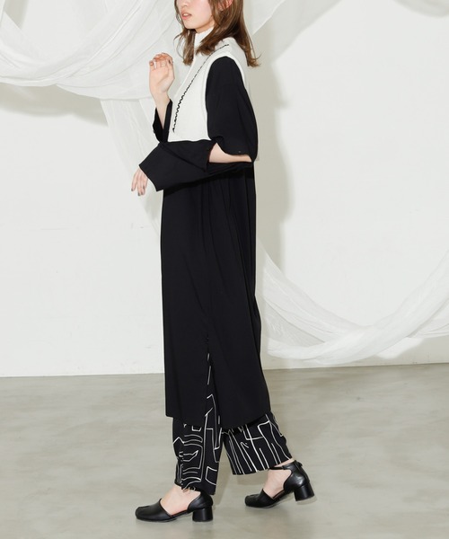 VACANCY（ヴァカンシー）の「ハンドステッチハーフジップベスト（ベスト・レディース・ブラック/ブルー/ナチュラル・FREE）」の13枚目の写真