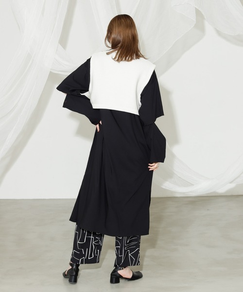 VACANCY（ヴァカンシー）の「ハンドステッチハーフジップベスト（ベスト・レディース・ブラック/ブルー/ナチュラル・FREE）」の15枚目の写真