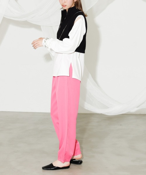 VACANCY（ヴァカンシー）の「ハンドステッチハーフジップベスト（ベスト・レディース・ブラック/ブルー/ナチュラル・FREE）」の7枚目の写真