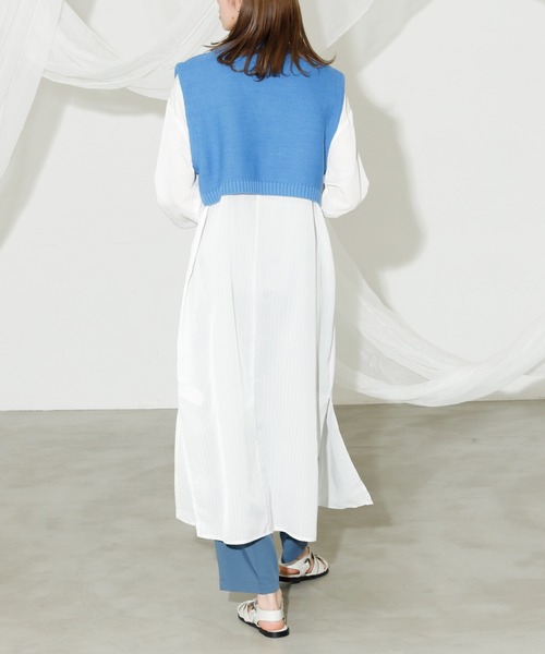 VACANCY（ヴァカンシー）の「ハンドステッチハーフジップベスト（ベスト・レディース・ブラック/ブルー/ナチュラル・FREE）」の22枚目の写真