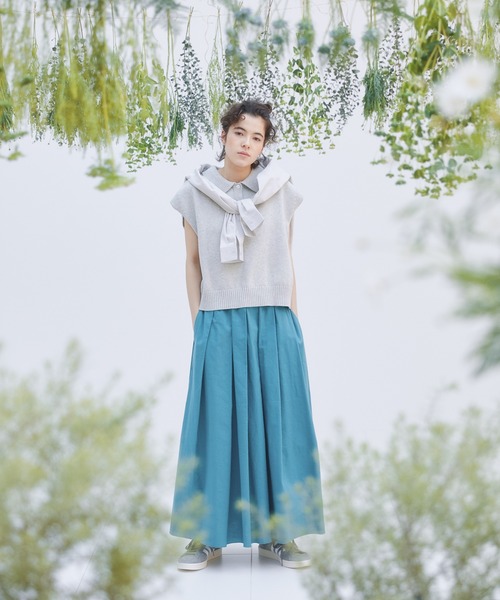 EDIT Gris（エディットグリ）の「襟付きポロニットベスト（ニット/セーター・レディース・グレー/グリーン/レッド/ブラック・FREE）」の19枚目の写真