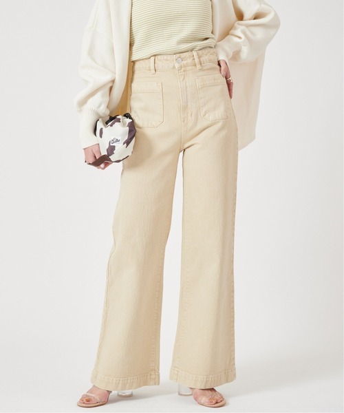 U by SPICK&SPAN(ユーバイスピックアンドスパン)の「【ROLLA’S/ローラス】 SAILOR JEAN◆(デニムパンツ・レディース・アイボリー・X-SMALL/SMALL)」の1枚目の写真